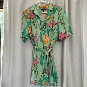 Lulu’s Tropical Print belted dress